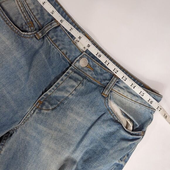 ASOS Womens Jeans 8 Blue Distressed Boyfriend Fit 29" Inseam - Picture 8 of 10